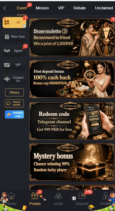 K77SLOt Game APK Download Free For (Real Money In Pakistan)


